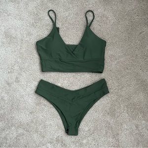 Olive green bikini